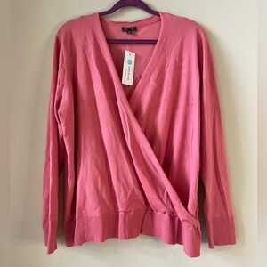 LETY & ME Faux wrap blouse